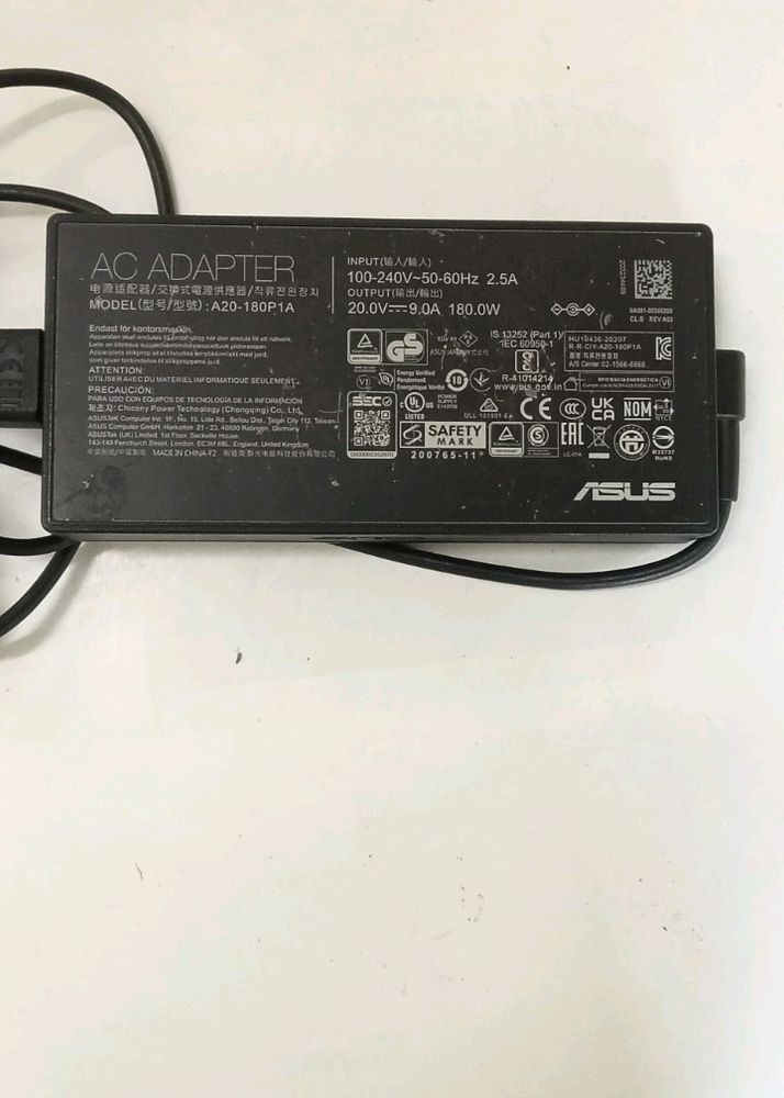 ASUS LAPTOP CHARGER NEW AND ORIGINAL 180.0 WATT