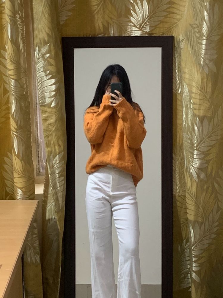 Orange Sweater