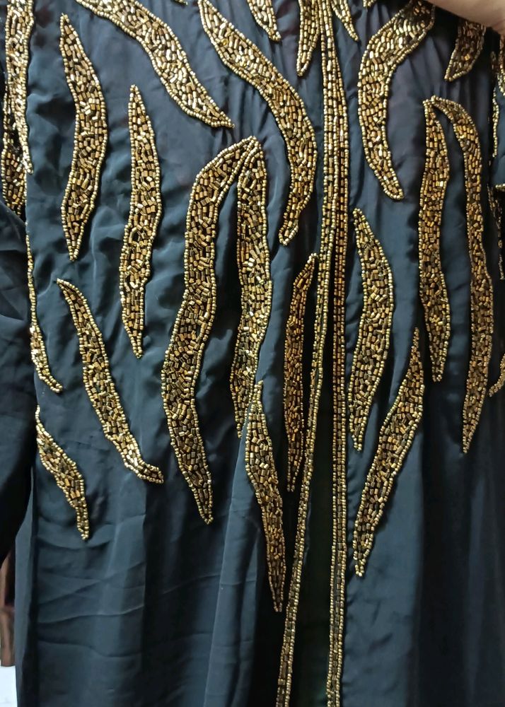 Dubai Abaya Coat Fully Embellished