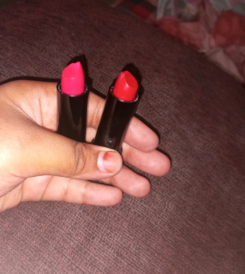 Two Lipsticks Red And Pink Shades Only In ₹99