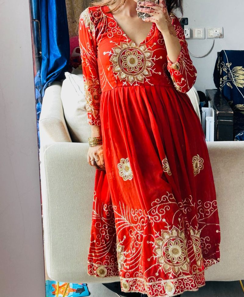 Anarkali With Side Slit Kurta