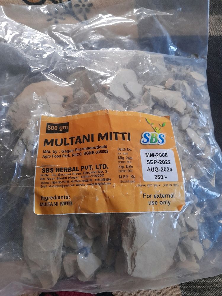 Multani Mitti Like New Not Use Seal Pack