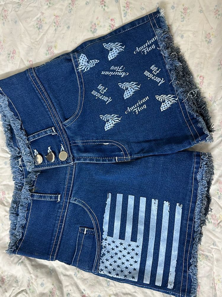 New Unused Denim Shorts