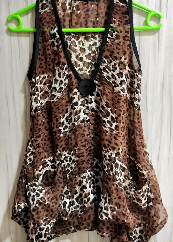 Animal print Top