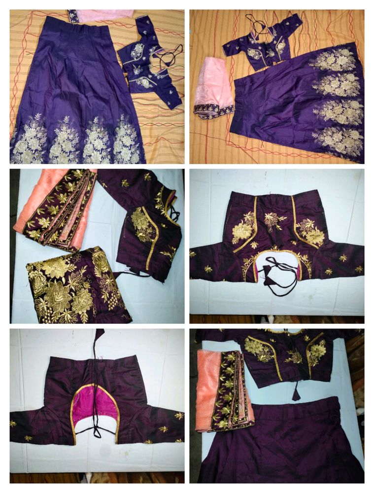 Women Purple Lehenga