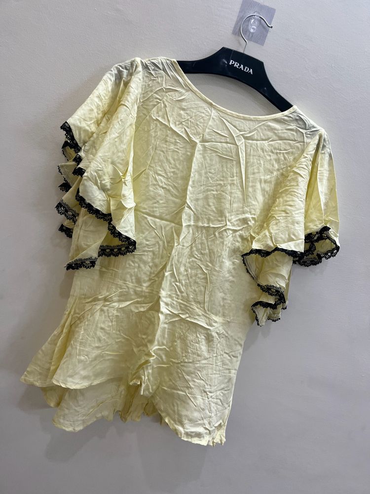 Pure Cotton Lace Top