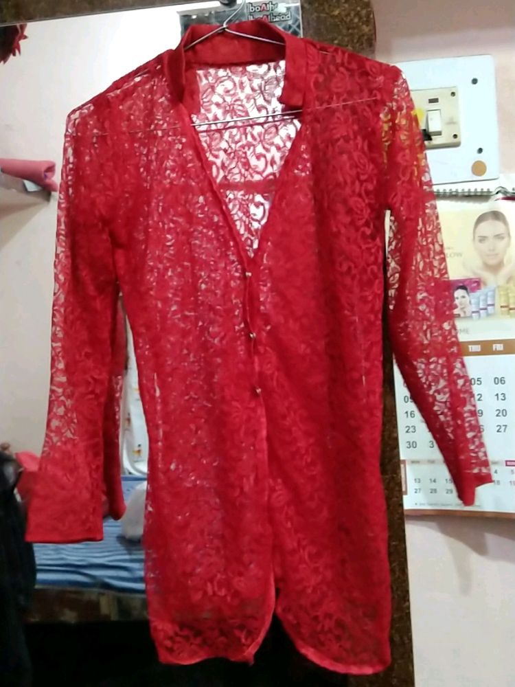 Red Net Jacket