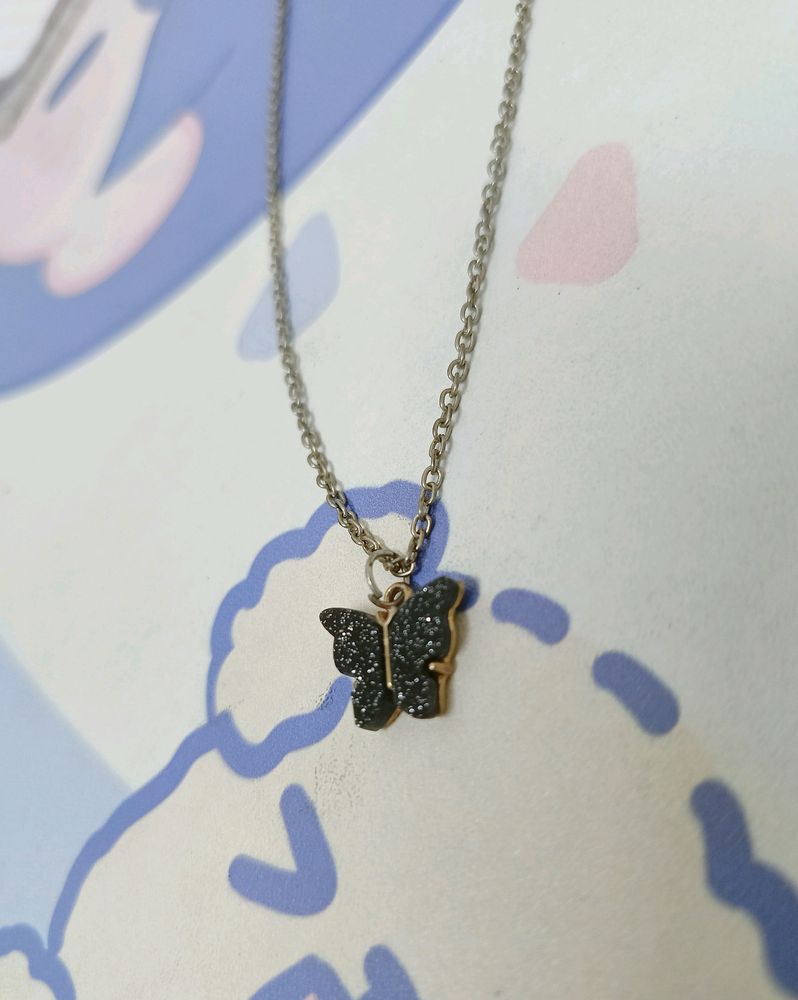 Aesthetic Pinteresty Butterfly Pendant Chain🎀