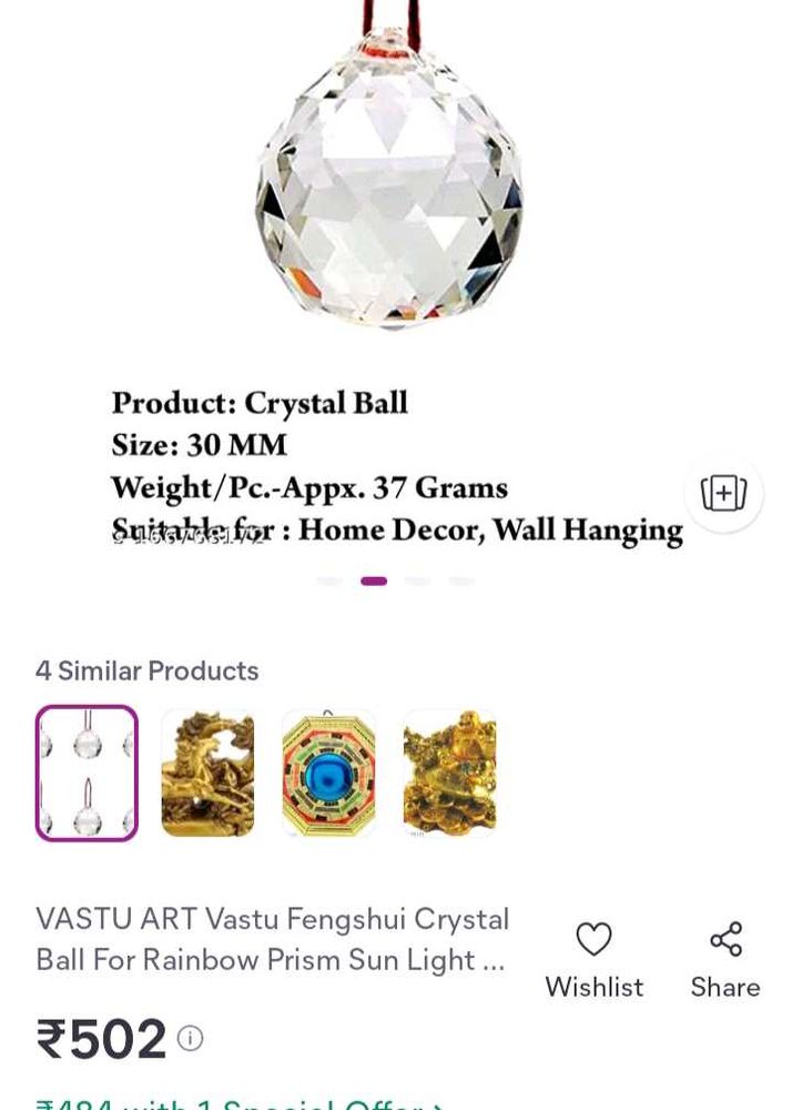 Glass Crystal Balls For Craft With Free Mask