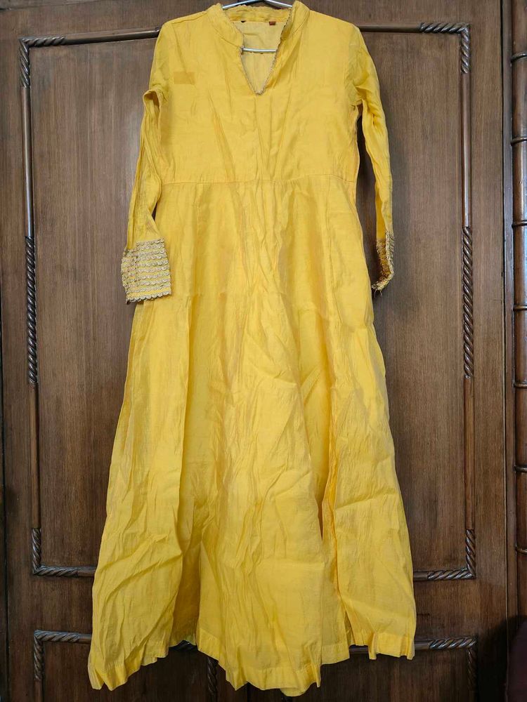 Mustard Anarkali