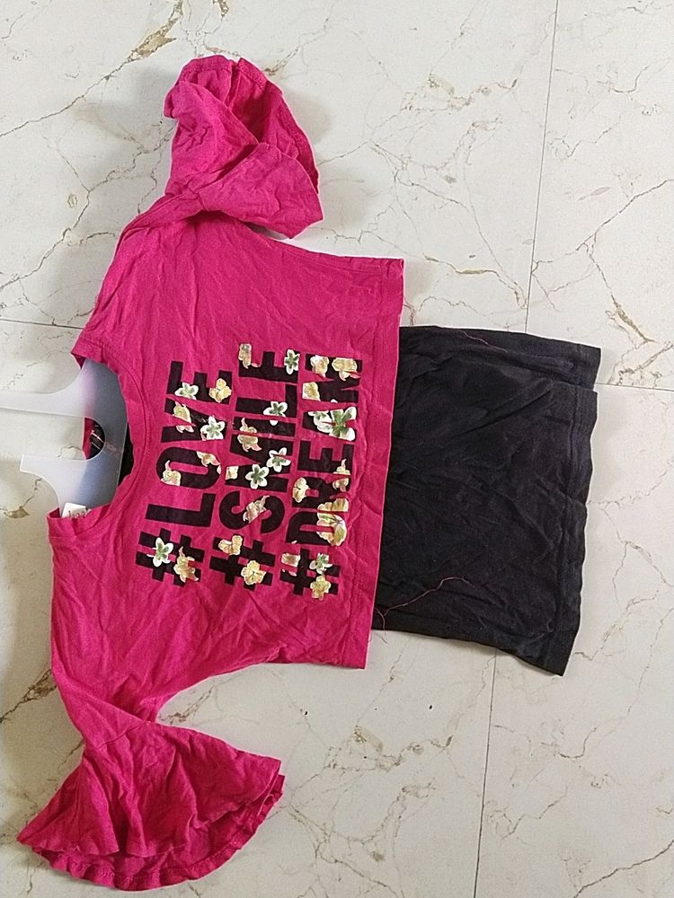 Dark Pink Top For Girls