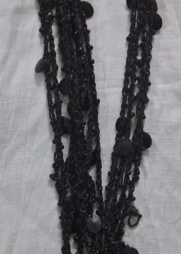 Black Multi Layer Necklace