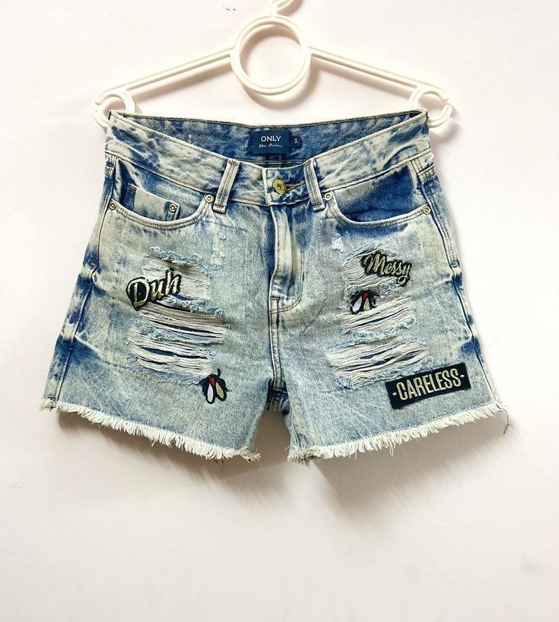 Only Brand Blue Denim Shorts