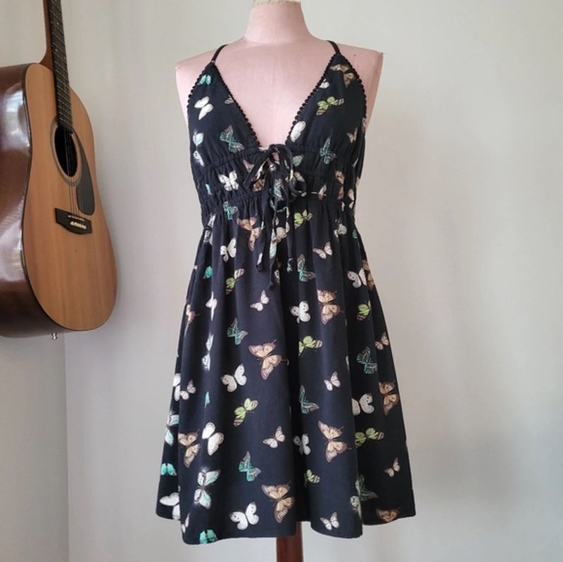 Butterfly Crossover Sun Dress