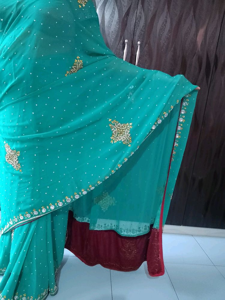 "Discount Offer"Desinger Saree With Blouse