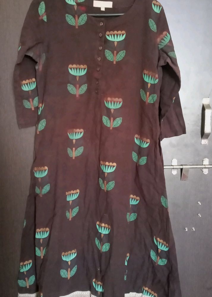 Utsa Kurti With Pocket Both Side