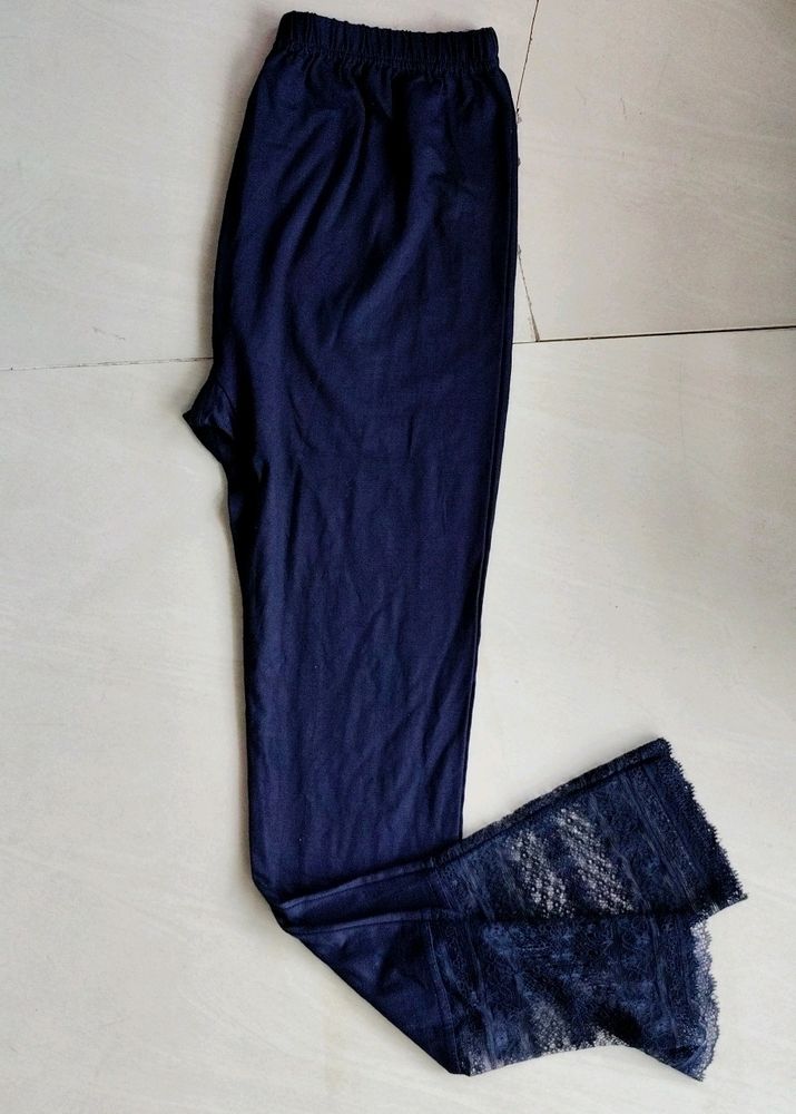 Navy Blue Ankle Leggings