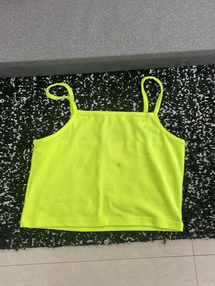 Neon coloured Cute Tank Crop Top