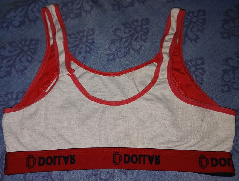 Red And White Sports Bra