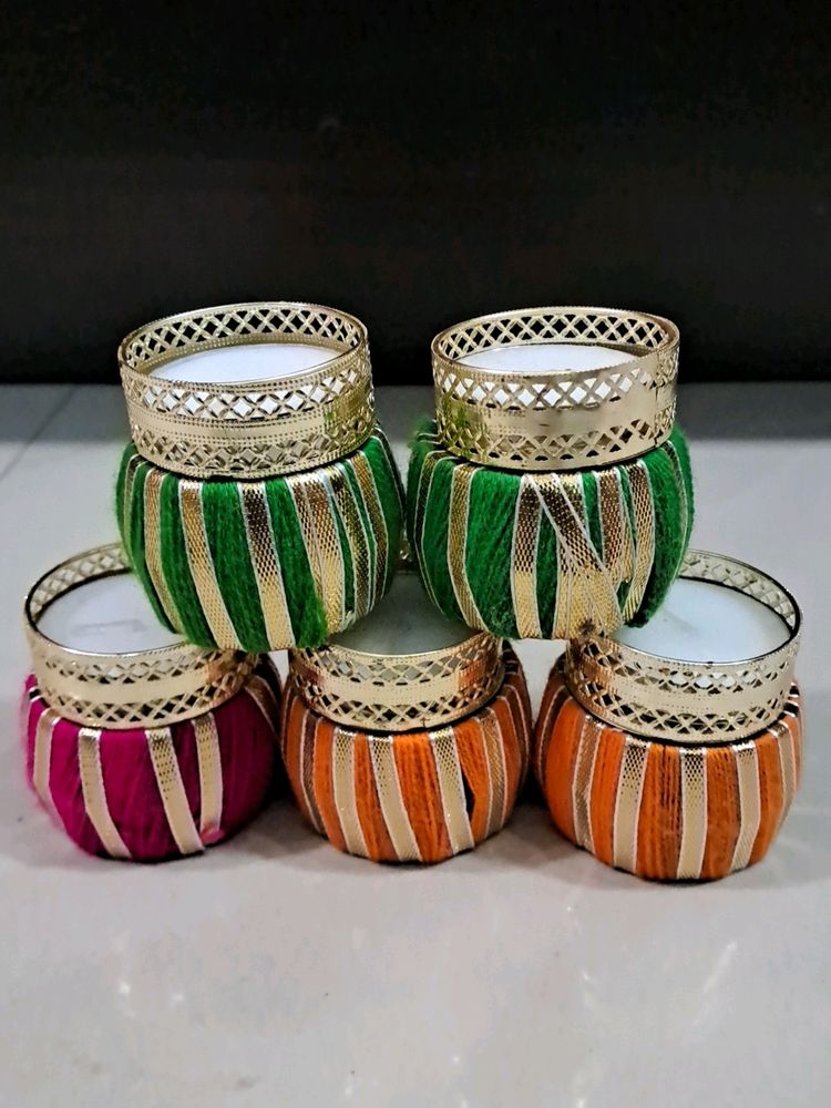 Damru Tea Light Candle (Set Of 5)