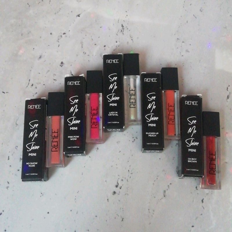 All 5 Renee See Me Shine Lip Gloss Pack Of Five