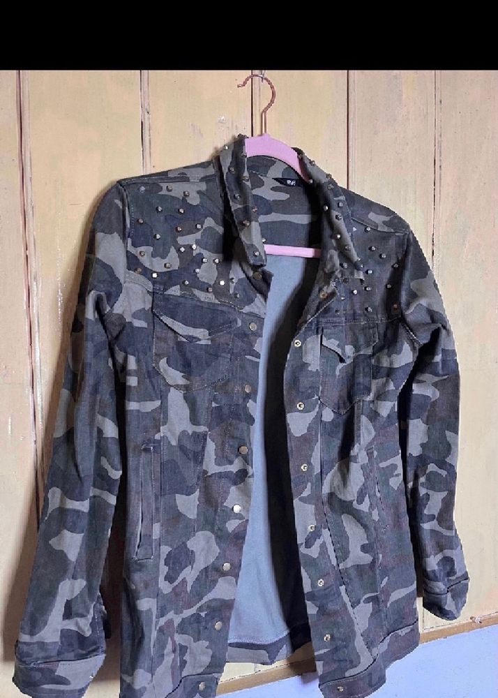 Camo Studded Jacket