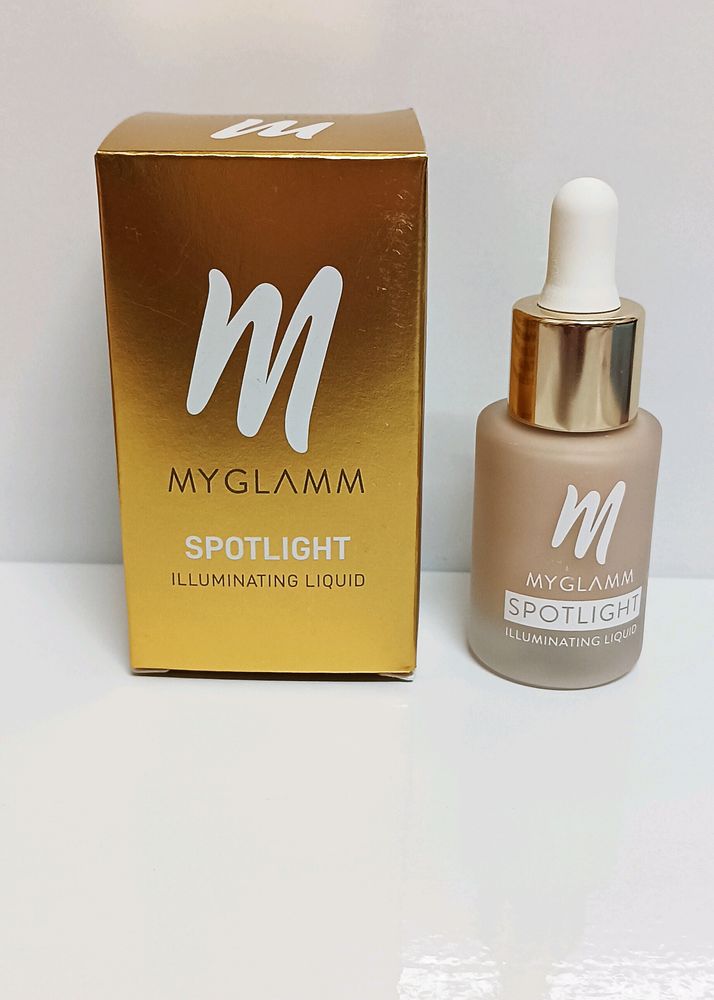 MyGlamm Spotlight Illuminating Liquid - Stardust | Liquid Metal Finish Sheer Highlighter For Dewy Look