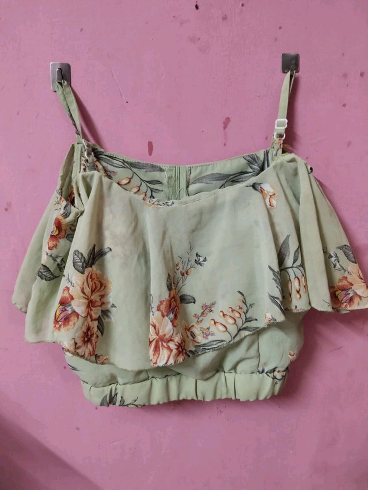 Two Piece Floral Beach Dress