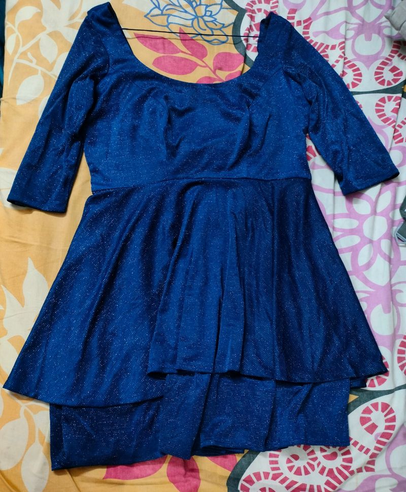 A Blue One Piece Dress