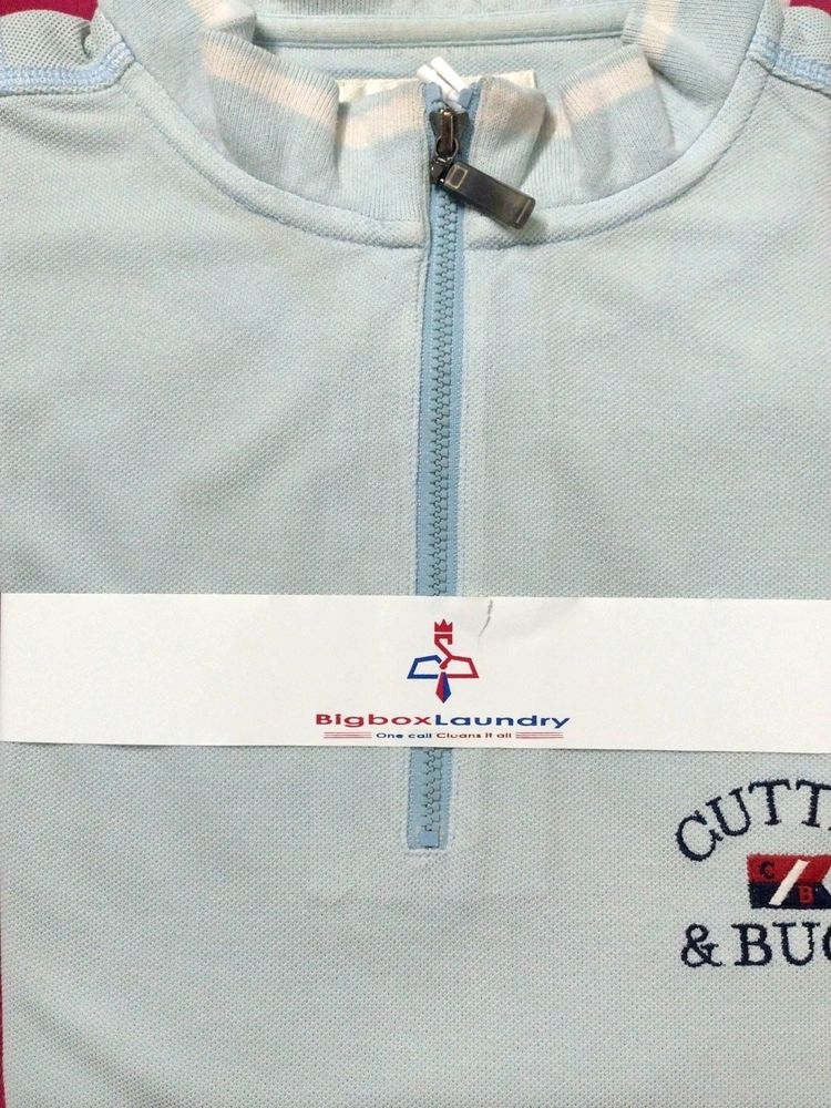 Cutter & Buck Zip Collar T Shirt Men ( Medium )