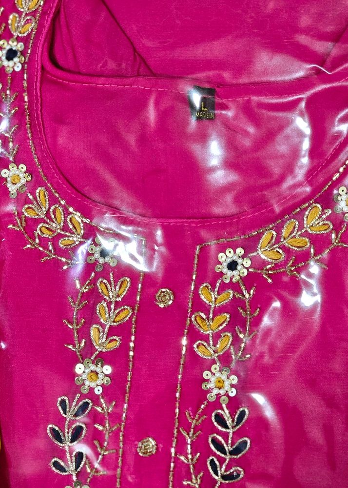 Stitched Kurta Set With Digital Dupatta