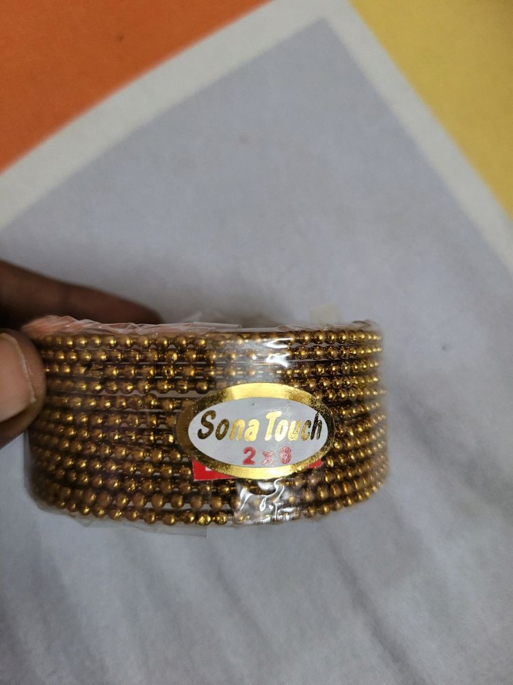 Golden 12 Bangles Set