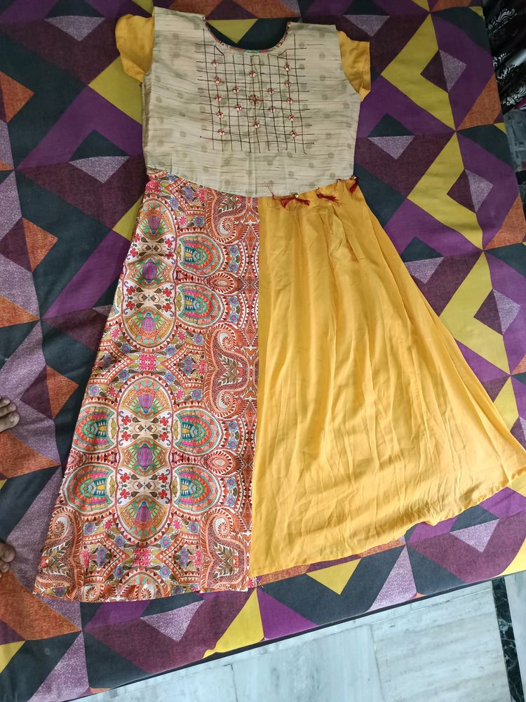 Yellow 2 Piece Kurti