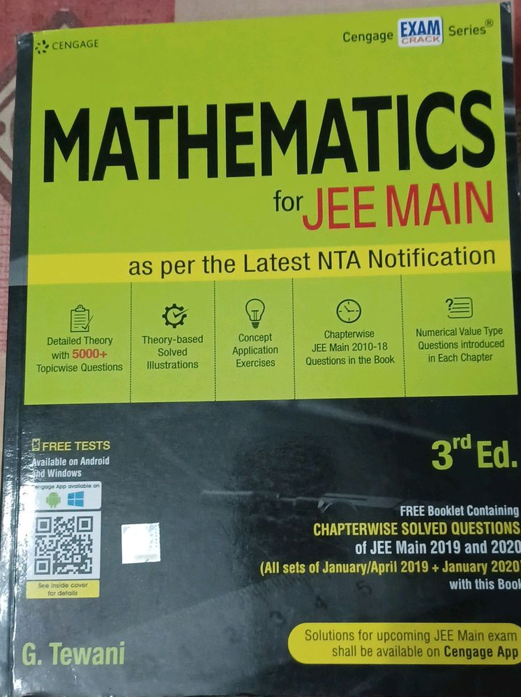 CENGAGE MATHEMATICS FOR JEE MAIN