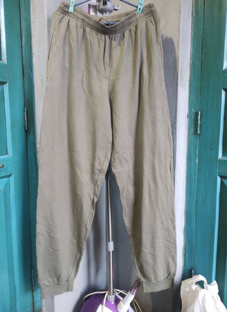 Olive Green Sweat Pants Unisex Men/Women