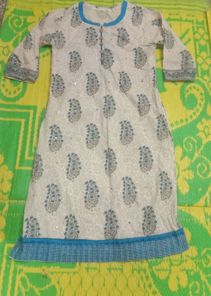 Cotton Kurta With Duppatta