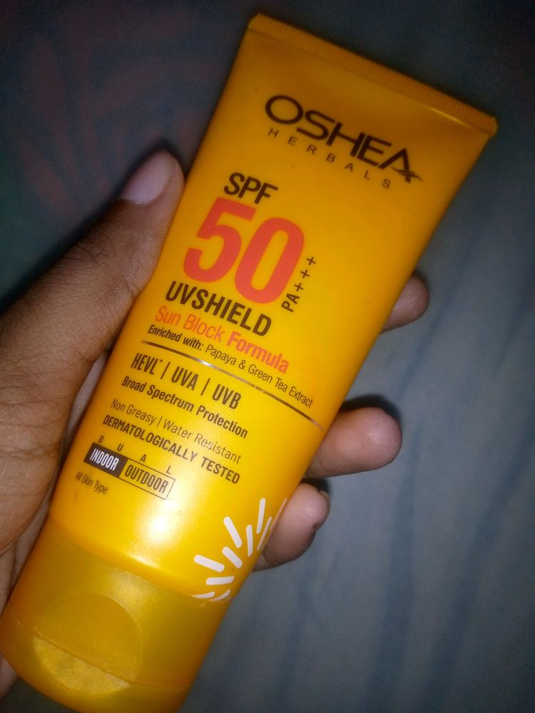 SPF 50 PA+++ UV SHIELD SUNSCREEN BY OSHEA HERBALS