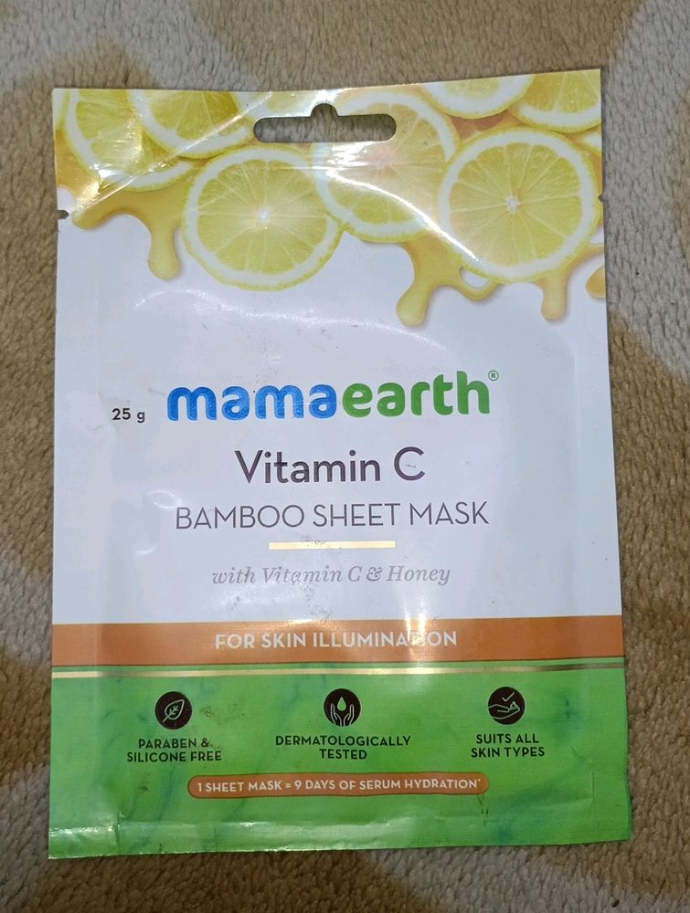 Mama Earth Vitamin C Bamboo Sheet Mask