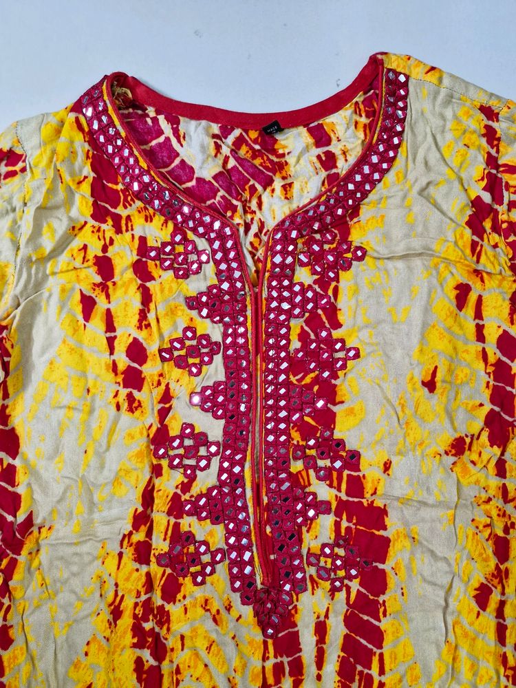 Long Tie-dye Kurta