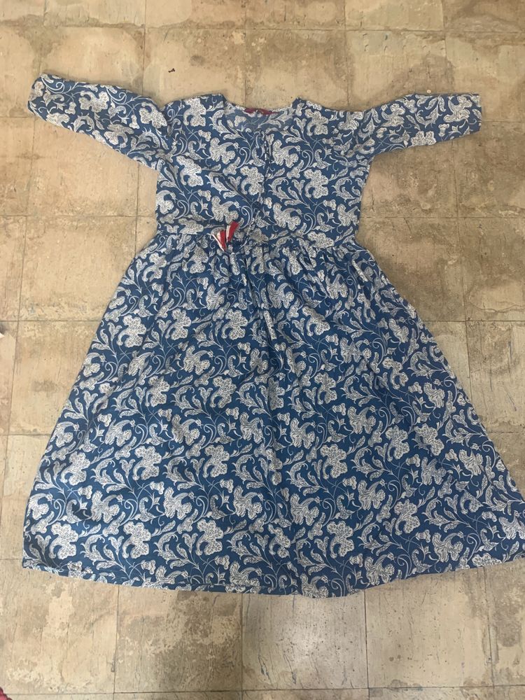 Blue Cotton Dress