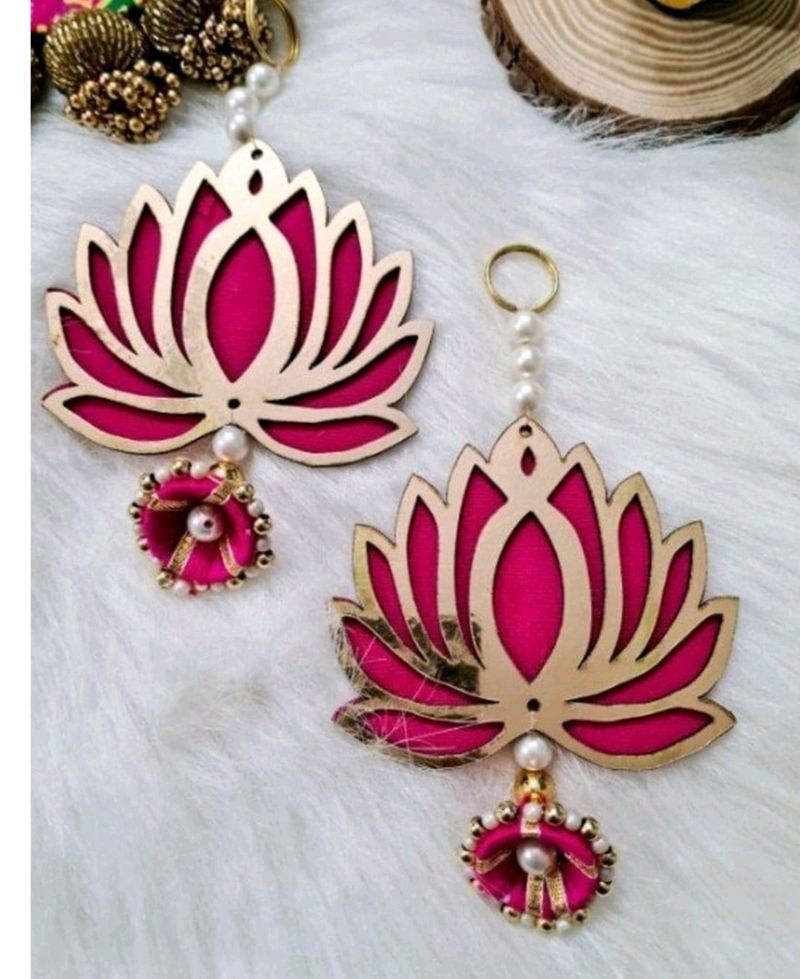 Pack of 5 Lotus Jhumki Hangings