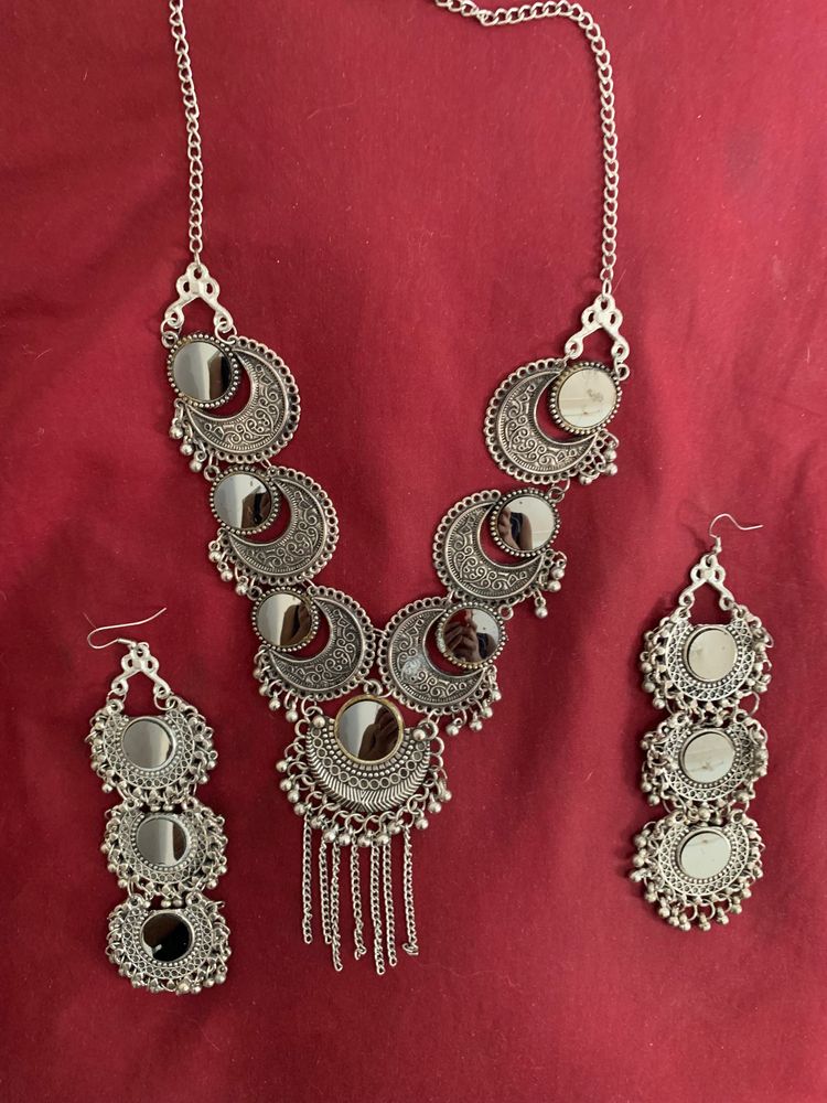 Silver Jewellery Set 🦋