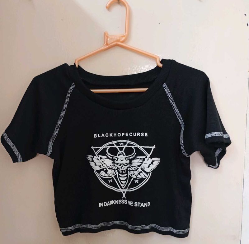 Black Hope Curse Crop Top