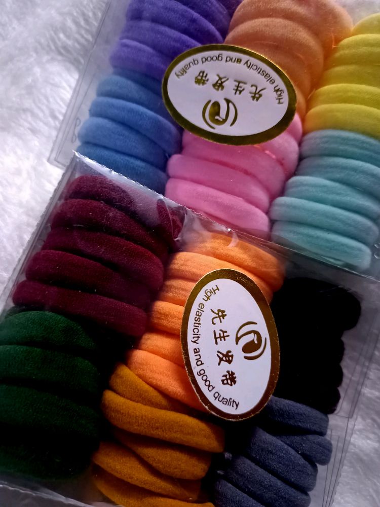 60 Peace Multi Colour Hairbands Combo Package