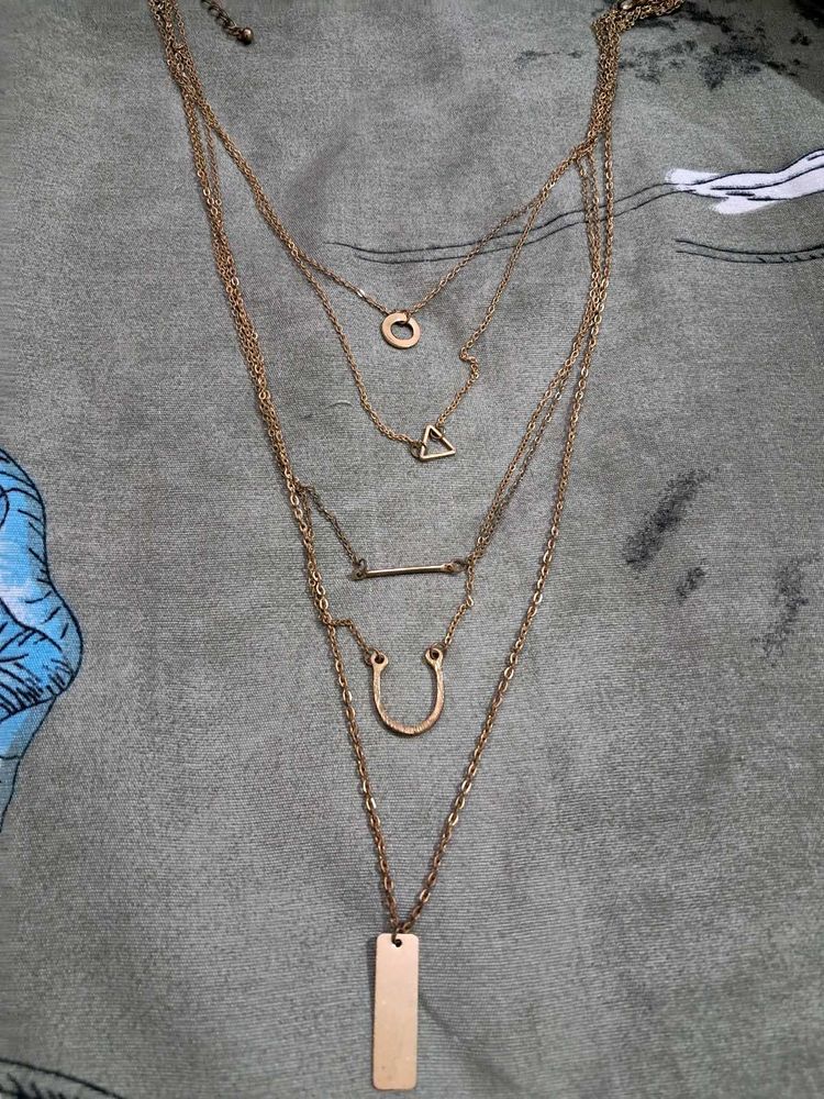 Copper Toned 5 Layered Neck Piece