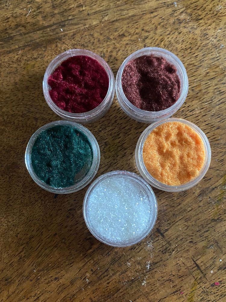 Velvet And Sparkle Powder For Nail Art