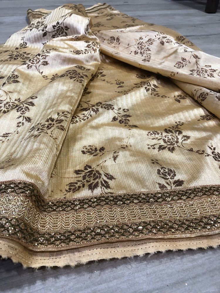 Zari border Saree🩵💙