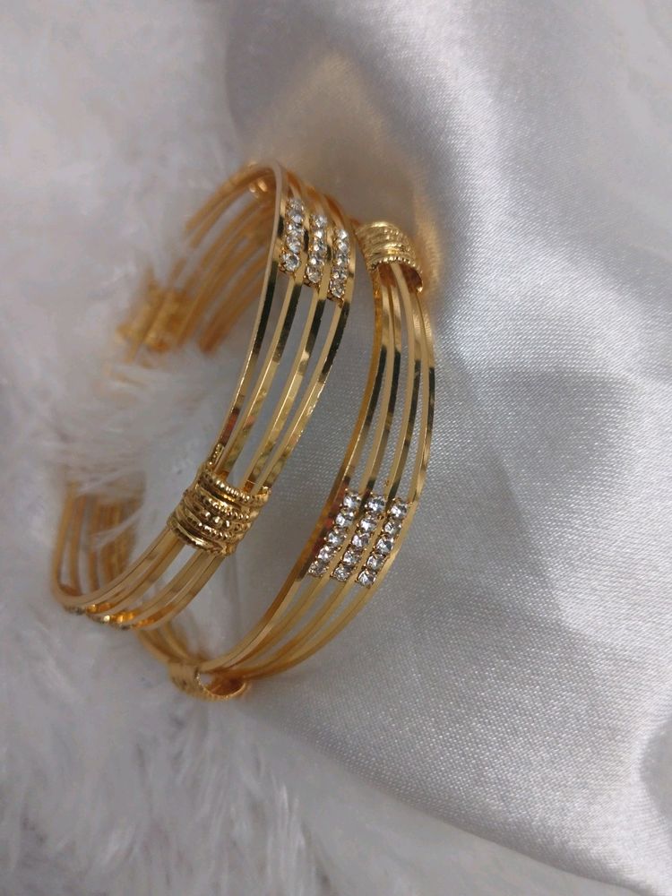 Gold Ad Bangles