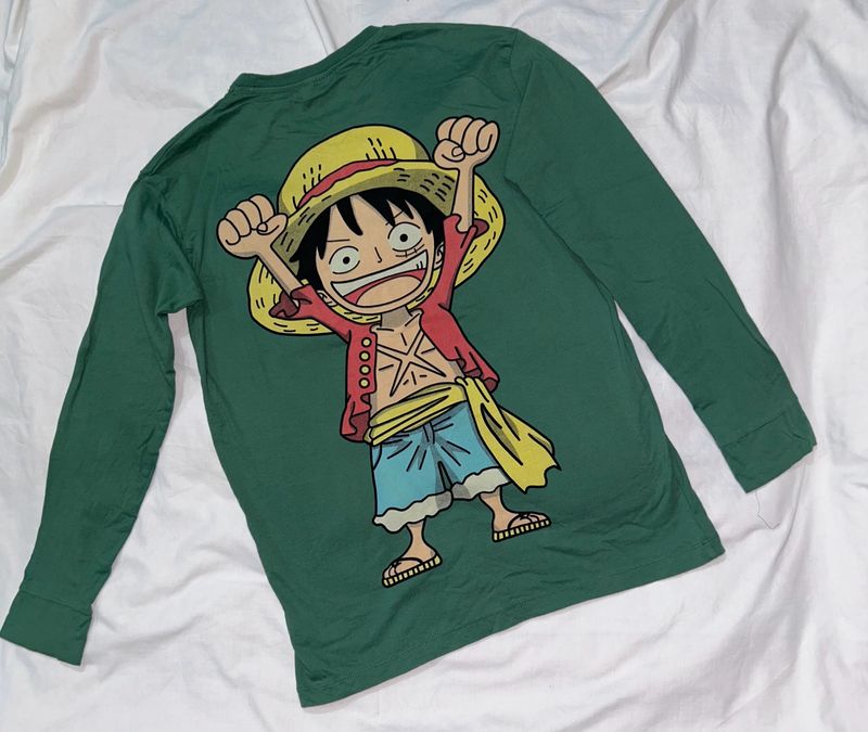 Luffy Anime Graphic Print Unisex Tshirt