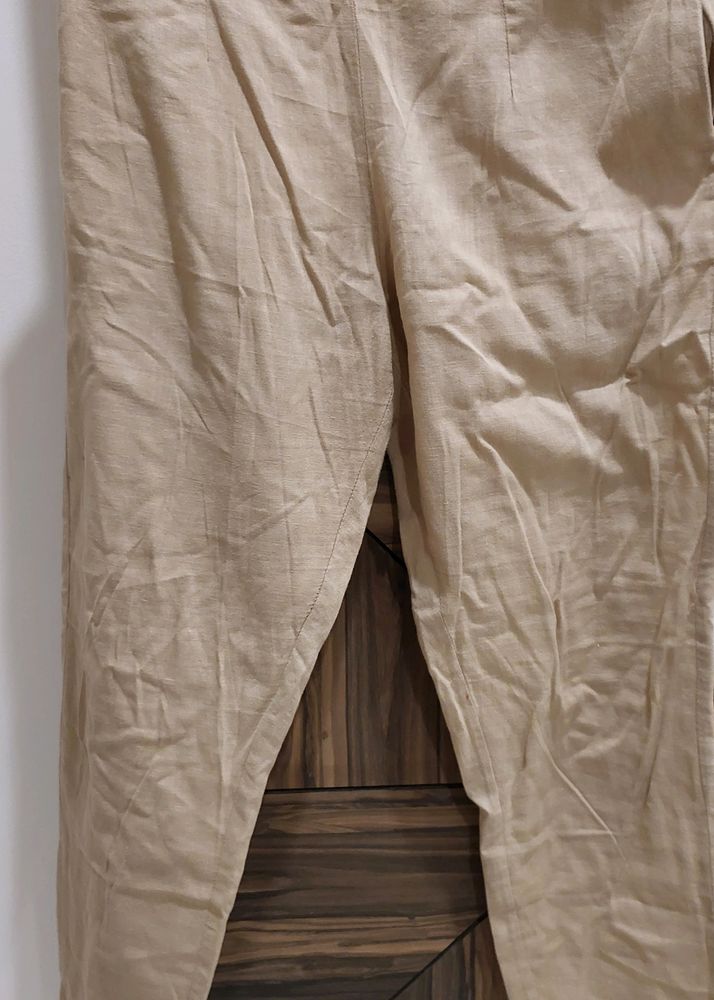 Beige Cotton Pants For Your Daily Wear